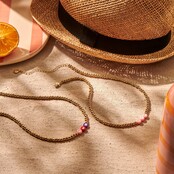 Tripple love gold ketting 61658Mix02