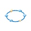 Biba Summer fun schelpen armband blauw 55237Mix06