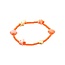 Biba Summer fun schelpen armband oranje 55237Mix01