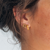 Oorbellen Sandblasted