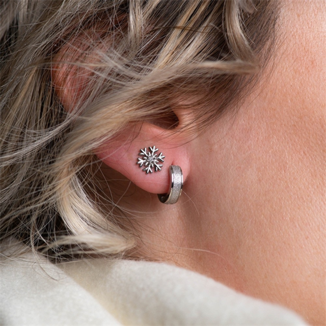 Oorbellen Sandblasted