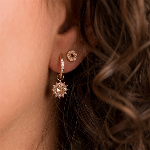 Oorring Bedels Lucia Peach