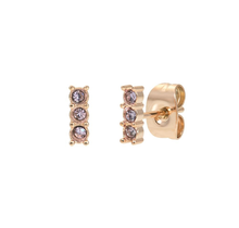 Oorbellen Triple Stone Tanzanite