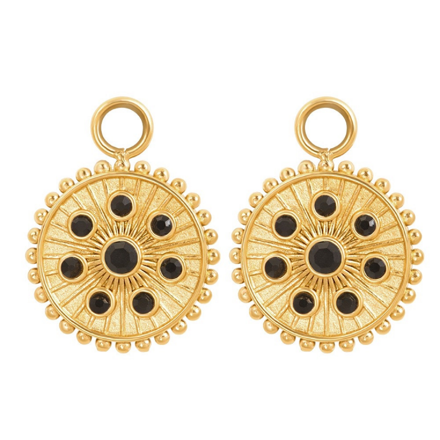 Oorring Bedels Midnight Black Diamond