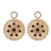 Oorring Bedels Midnight Black Diamond