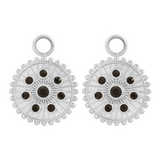 Oorring Bedels Midnight Black Diamond