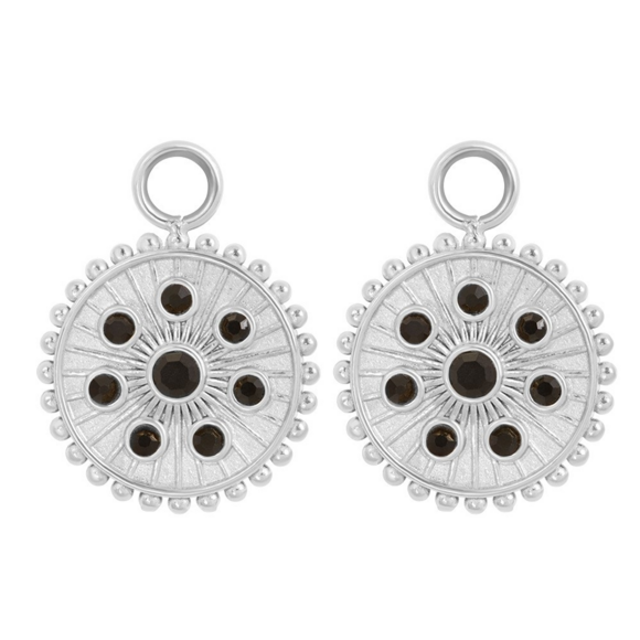 Oorring Bedels Midnight Black Diamond