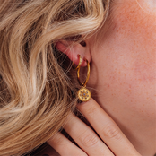 Oorring Bedels Midnight Tanzanite