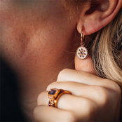 Oorring Bedels Midnight Tanzanite