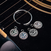 Oorring Bedels Midnight Emerald