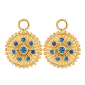 Oorring Bedels Midnight Capri Blue