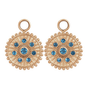 Oorring Bedels Midnight Capri Blue