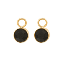 Oorring Bedels Stone Black Diamond
