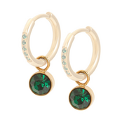 Oorring Bedels Stone Emerald