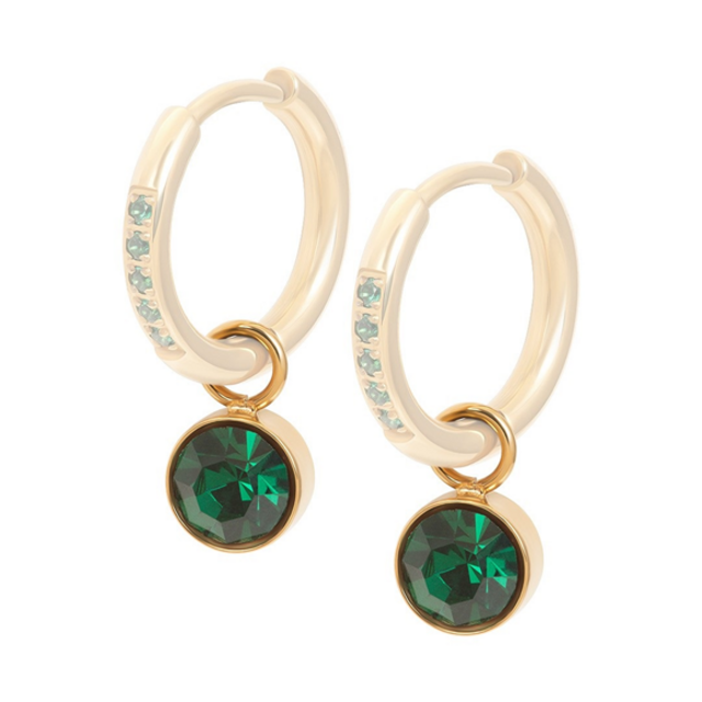 Oorring Bedels Stone Emerald