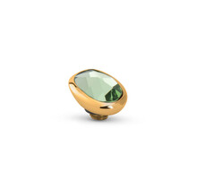Twisted Cloudy Oval Steentje Lime