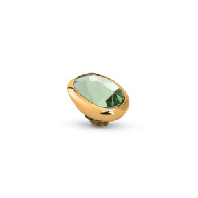 Twisted Cloudy Oval Steentje Lime