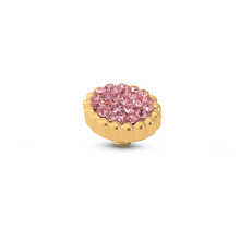 Twisted Bali Flat Steentje Pink