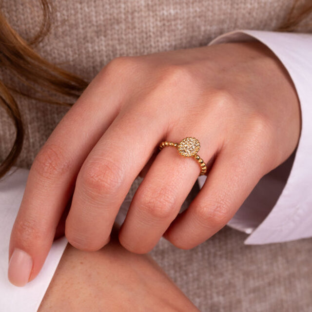 Twisted Bali Flat Steentje Champagne