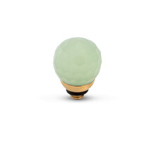 Twisted CZ Facet Ball Steentje Soft Green