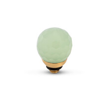 Twisted CZ Facet Ball Steentje Soft Green