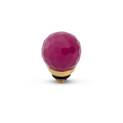 Twisted CZ Facet Ball Steentje Raspberry