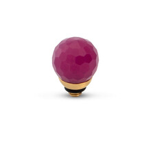 Twisted CZ Facet Ball Steentje Raspberry