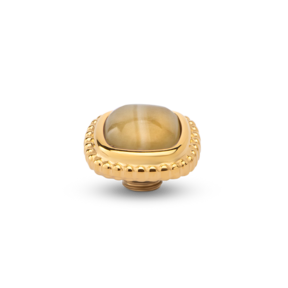 Vivid Bali Gem Square Steentje Yellow Calcite