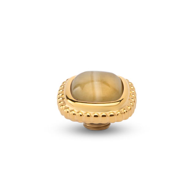 Vivid Bali Gem Square Steentje Yellow Calcite