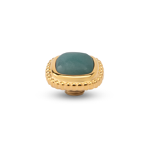 Vivid Bali Gem Square Steentje Amazonite
