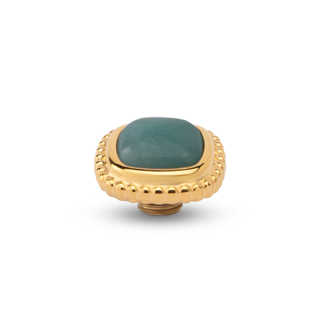 Vivid Bali Gem Square Steentje Amazonite