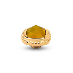 Vivid Bali CZ Square Steentje Bright Yellow