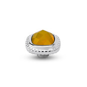 Vivid Bali CZ Square Steentje Bright Yellow