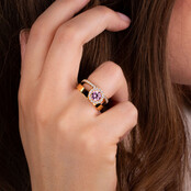 Vivid Fruity Shimmer Steentje Diamond Light Pink