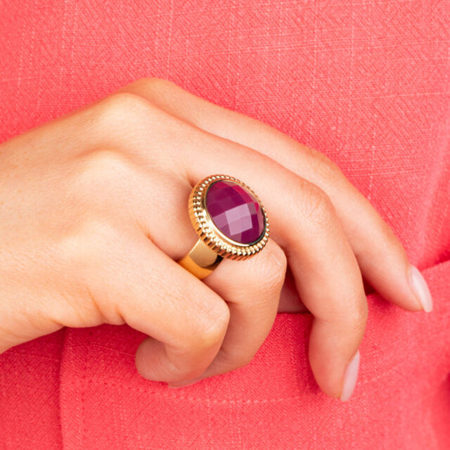 Kosmic Bali Facet Steen Raspberry