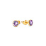 Melano Friends Friends Mabel CZ Oorbellen Tanzanite