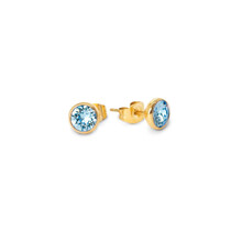 Friends Mabel CZ Oorbellen Aquamarine