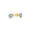 Melano Friends Friends Mabel CZ Oorbellen Aquamarine