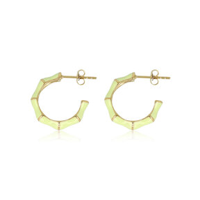 Stralende Gouden Oorsteker met Groene Epoxy