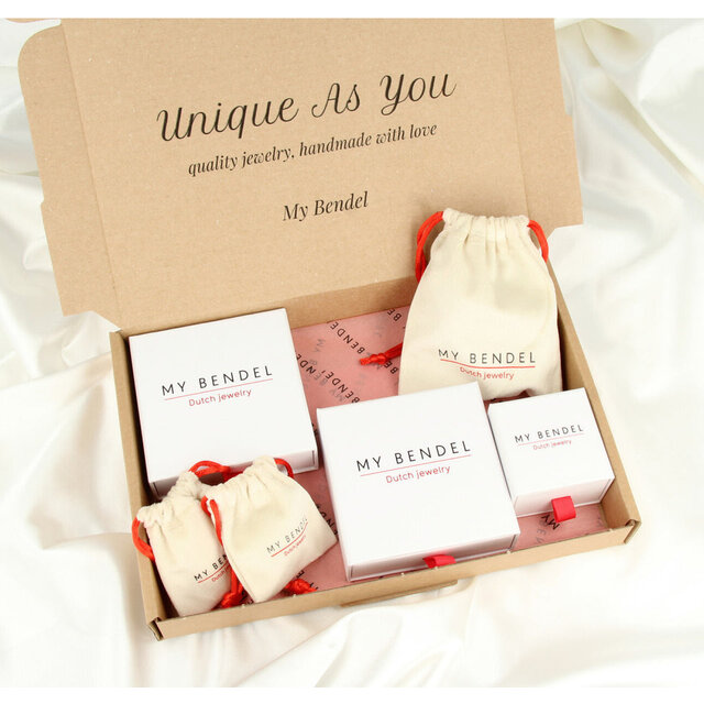 Gouden Box ketting met Rose Quartz Schelp - Zomerse Ketting