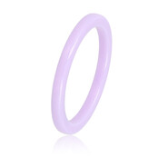 Onbreekbare lila keramieken ring - 2 mm - hypoallergeen