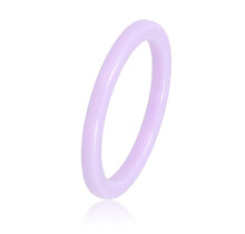 Onbreekbare lila keramieken ring - 2 mm - hypoallergeen