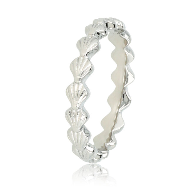 Ring met schelpen - Zomers accessoire - Stainless steel