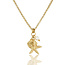 My Bendel Gouden Zomerse Ketting met Schelp, Zeester & Parel Hanger