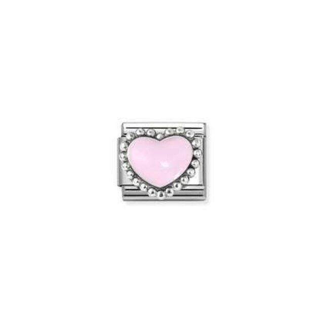 Nomination Link - 330204-33 - Classic SYMBOLS  - Pastel Pink Raised Heart