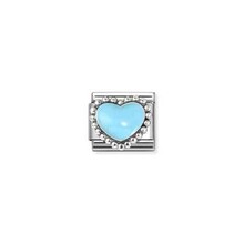 Blue raised heart 330204-34