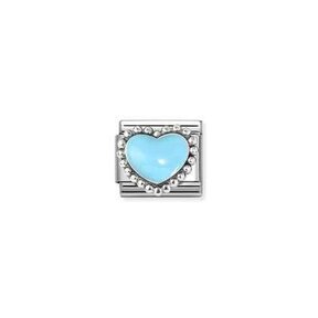 Blue raised heart 330204-34