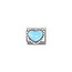 Nomination Nomination Link - 330204-34 - Classic SYMBOLS - Pastel Blue Raised Heart