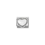 Nomination Link - 330204-36 - Classic SYMBOLS - Pastel White Raised Heart