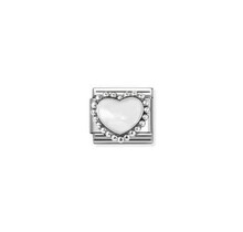 Nomination Link - 330204-36 - Classic SYMBOLS - Pastel White Raised Heart